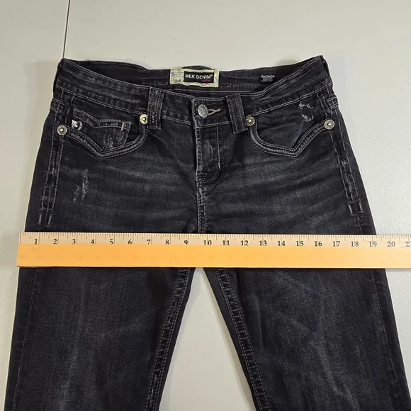 Mek Denim USA Jeans Women's 30x36(34) Oaxaca Boot Cut Flap Pocket - Picture 10 of 16